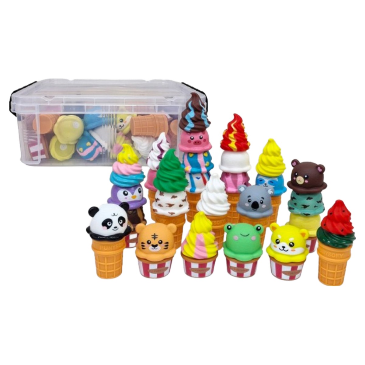 퍼니소피 소프트 자석 아이스크림 콘&컵 27종 풀세트 (고급 케이스 포함)(역할놀이 지폐 증정), 단품, 1개 198,000원