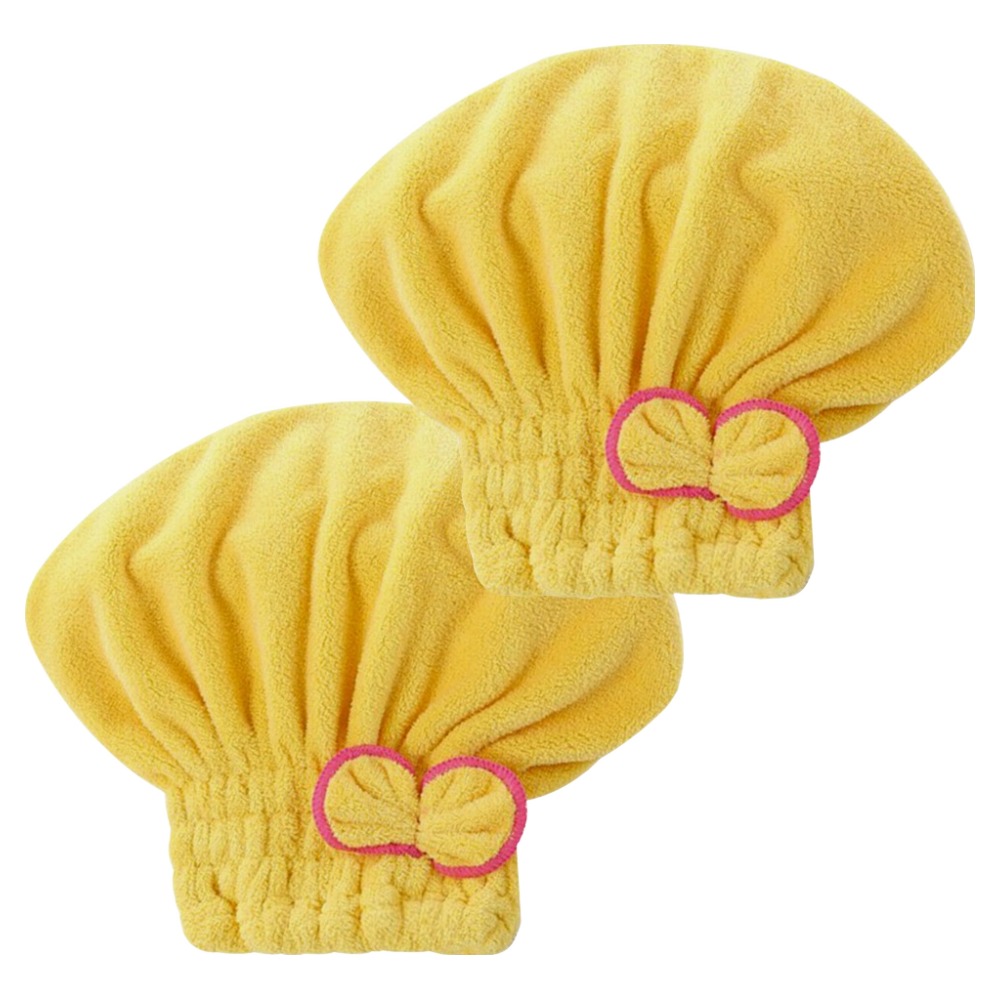 아케이바이 고급형 극세사 드라이 헤어타올 26 x 28 cm, Yellow, 2개 6,690원