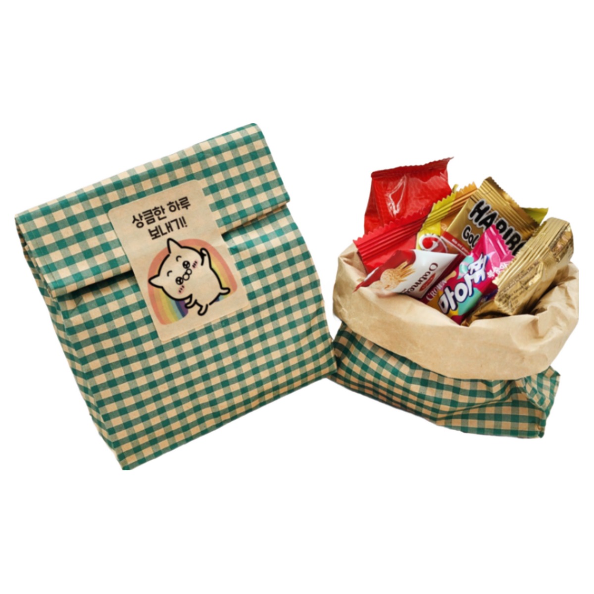 단체간식 개별포장 회사 간식꾸러미 기업 교회 학원 선물 세트 답례품 구디백, 1개, 봉투패키지(기본형) 2,300원