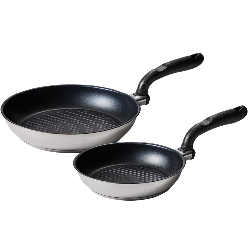 알텐바흐 인덕션 하이퍼 엑시스 바닥 5중 스텐 프라이팬 세트 2개, 혼합색상, 22cm + 28cm, 1개 111,500원