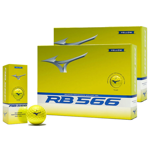 미즈노 밸런스 퍼포먼스 소프트필 골프공 2피스 NEW RB 566, 옐로우, 12개입, 2개 51,400원