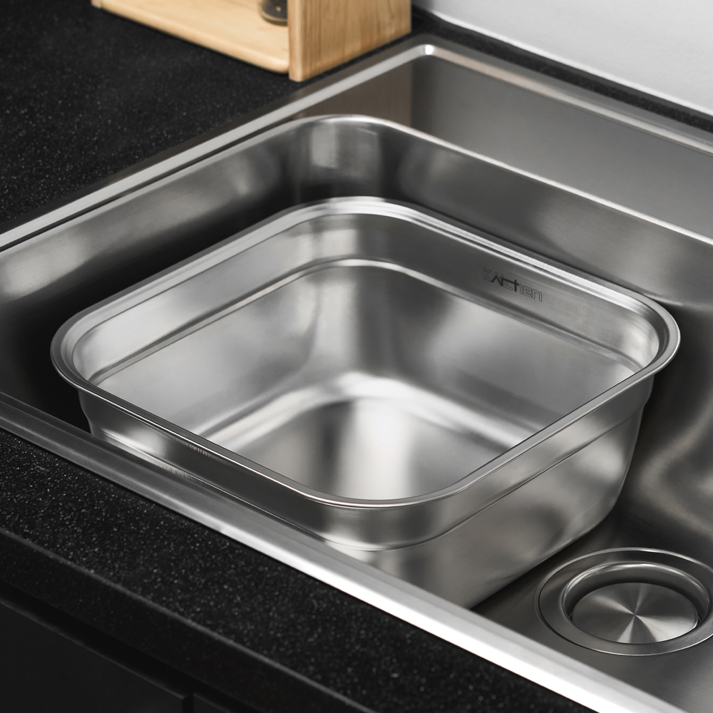 키친아트 스텐 사각 설거지통 8L 14,200원