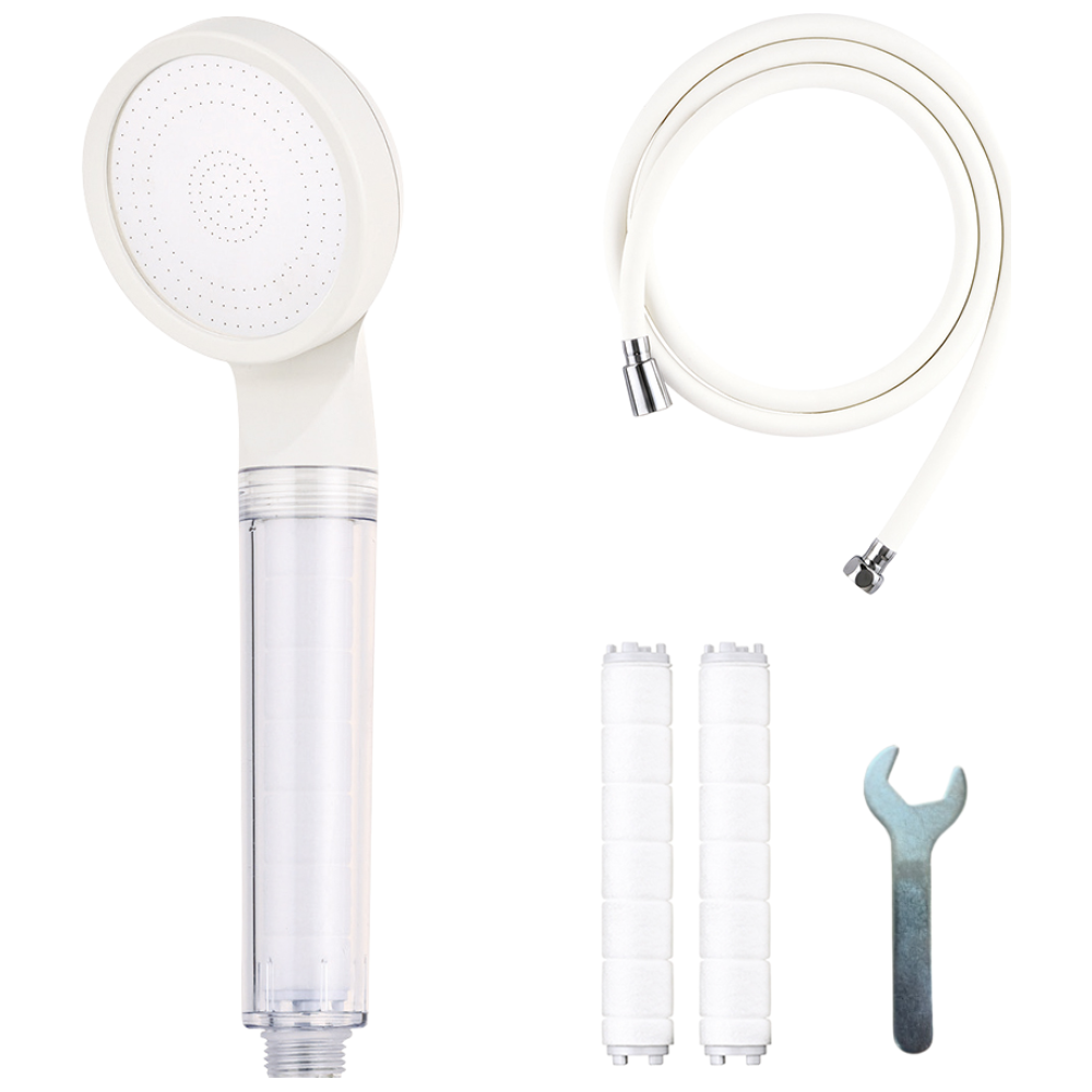 바스럽 국산 파스텔톤 필터 샤워기세트 3M [컬러 필터샤워기+PVC 샤워호스+필터 2p+스패너], 크림, 1개 27,900원