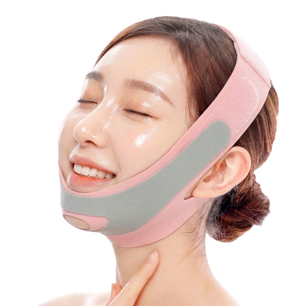 퓨어르 V라인 얼굴 턱살 리프팅 밴드, 1개, 핑크 19,900원