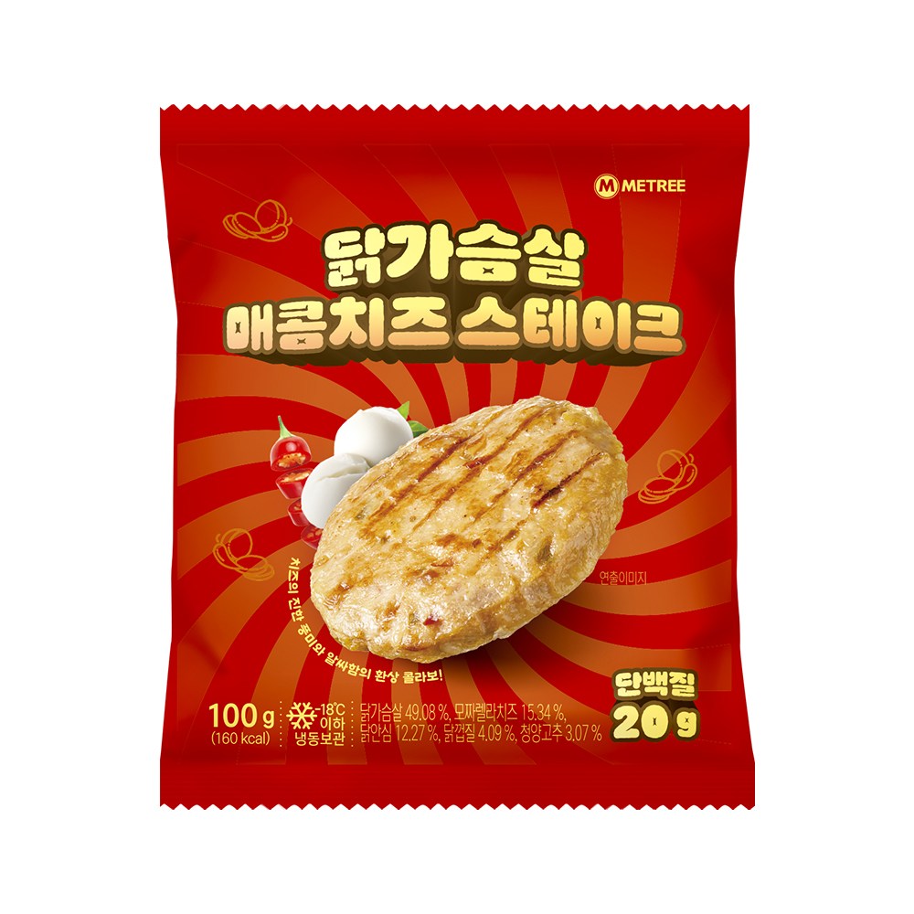 미트리 닭가슴살 스테이크 매콤치즈 62,910원