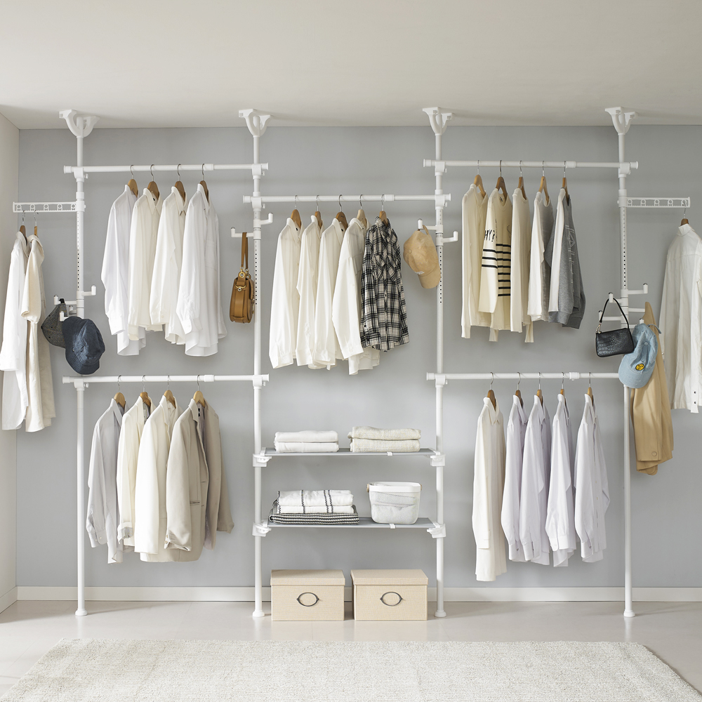 이지온 캑터스 7단 폭조절선반 행거 EOC32-407W, 화이트 227,660원