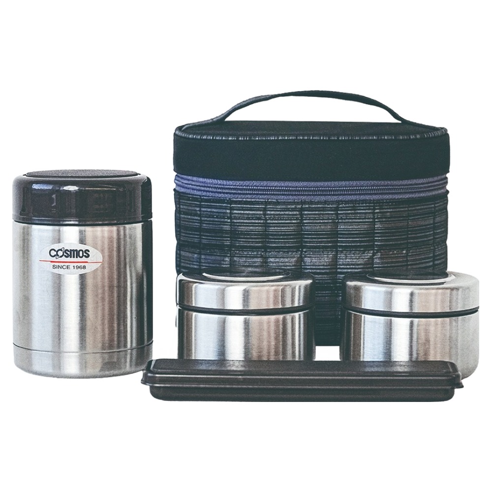 코스모스 따끈 도시락 찬통 2개 세트, 혼합색상, 1세트 40,300원
