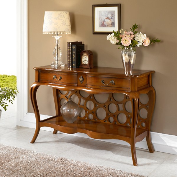 유캐슬 마호가니 원목 엔틱 쿠스노 콘솔_착불배송, 엔틱컬러 324,450원