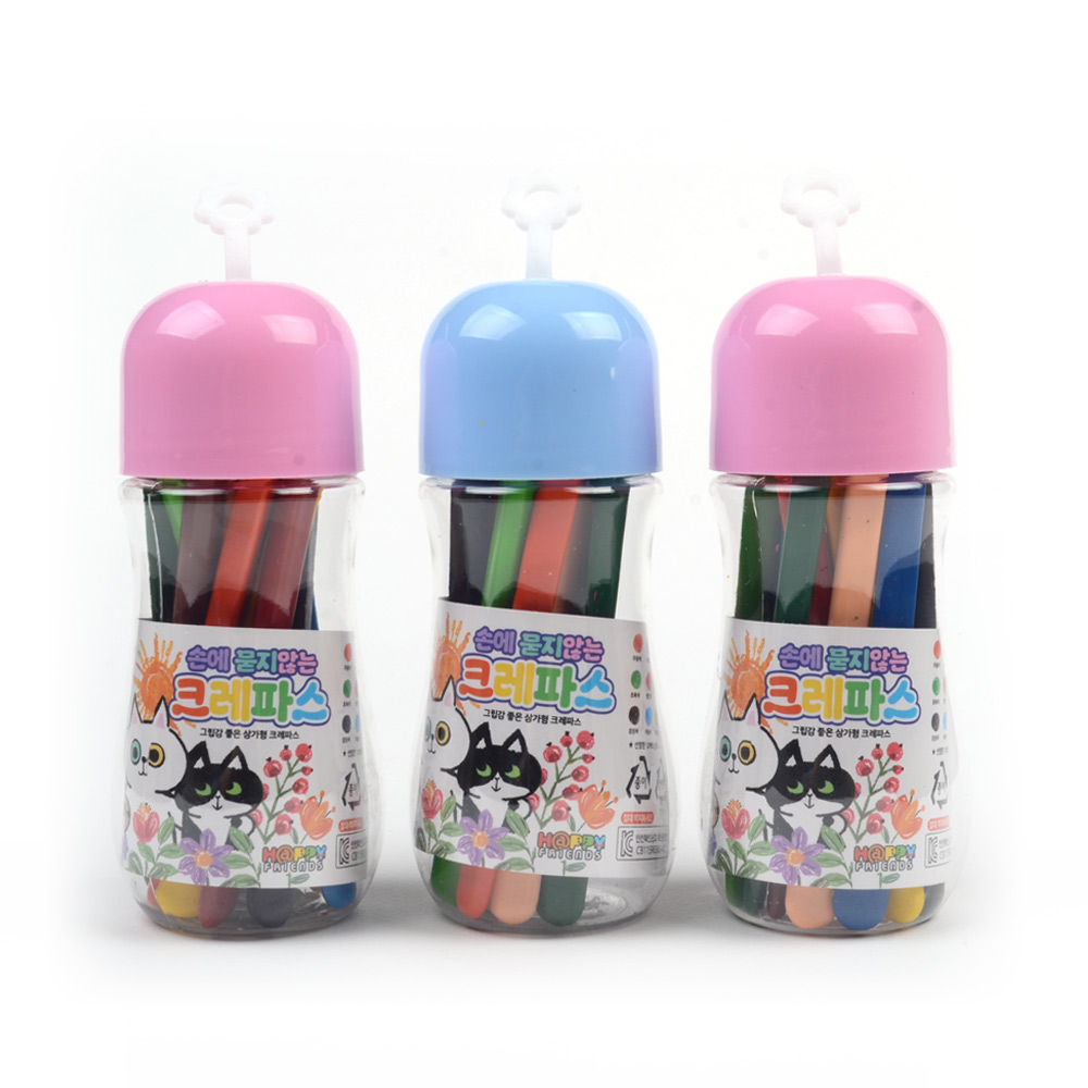 3500 12색 손에 묻지않는 크레파스 1p 고체형 유아 크레용 2,220원