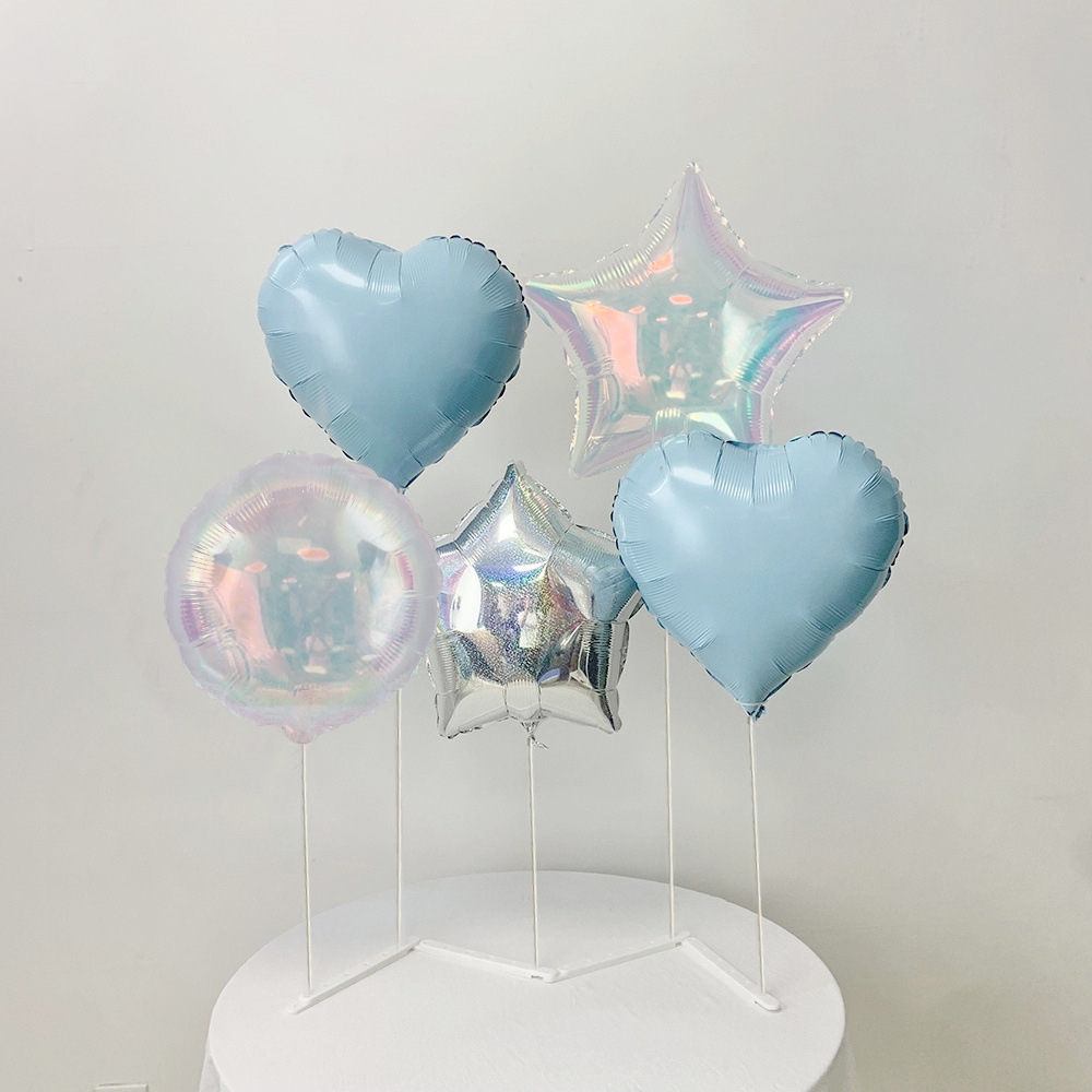 CEUQIESO 하트, 별, 둥근 풍선 +풍선꽂이 풍선 스탠드 풍선 세트, 2개 17,200원