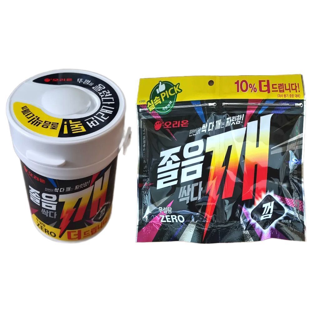 오리온 졸음싹다깨 껌 용기102g + 리필116g 세트 무설탕 제로 10,100원