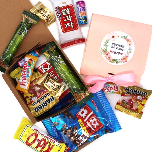 단체간식 어른들 어린이집 교회 회사 행사 답례품 시험응원 합격기원 선물 과자세트 3000원 구성 36,000원