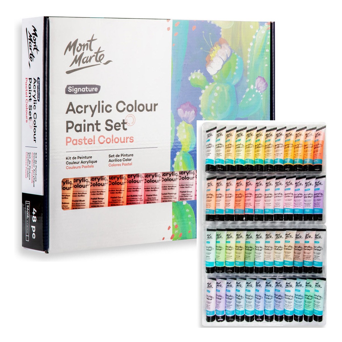 몽마르트 파스텔 아크릴 물감 세트 36ml 48색 49,900원