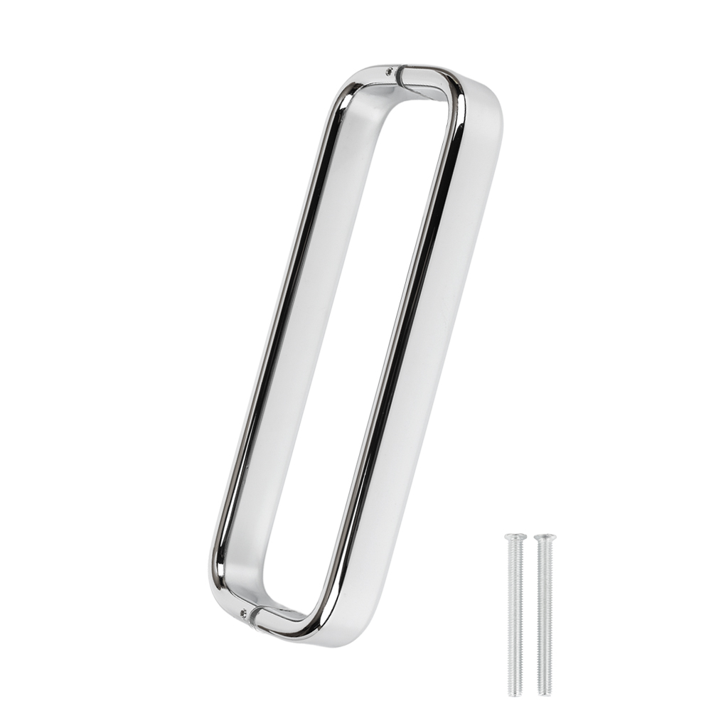 철물이네 강화도어 손잡이 340mm 슬림라운드 유리문, 1개, 실버 유광 50,000원