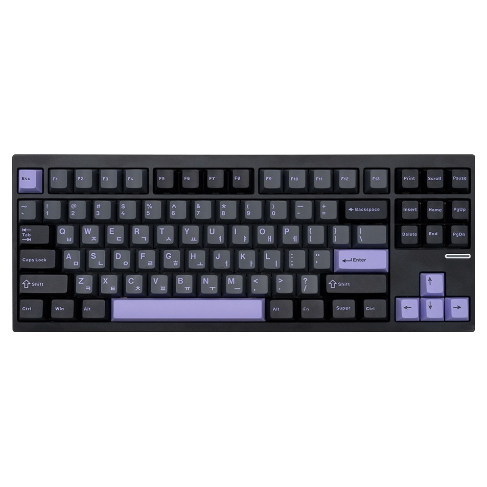 MCHOSE 유무선 텐키리스 알루미늄 키보드, 골드 블랙 퍼플, GX87, 플레임 오렌지 99,000원