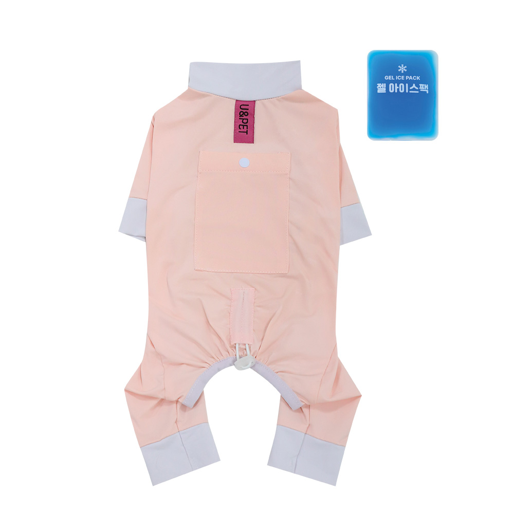 유앤펫 강아지 여름 버그가드 쿨링 올인원(암컷용)중형견 대형견, 1개, 핑크(암컷용) 27,800원