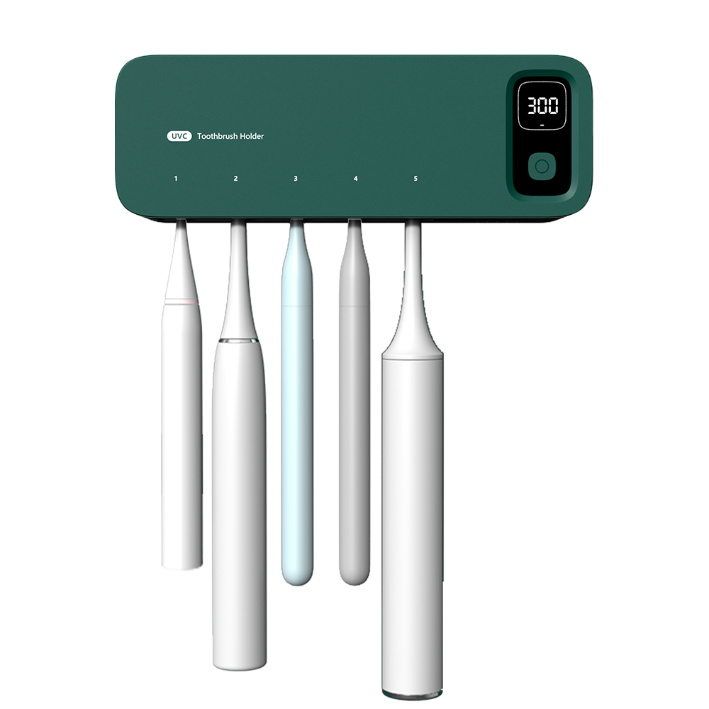SERENDI UVC 칫솔살균기 벽걸이 무타공 팬건조 5구 USB-C, 딥 그린 36,200원