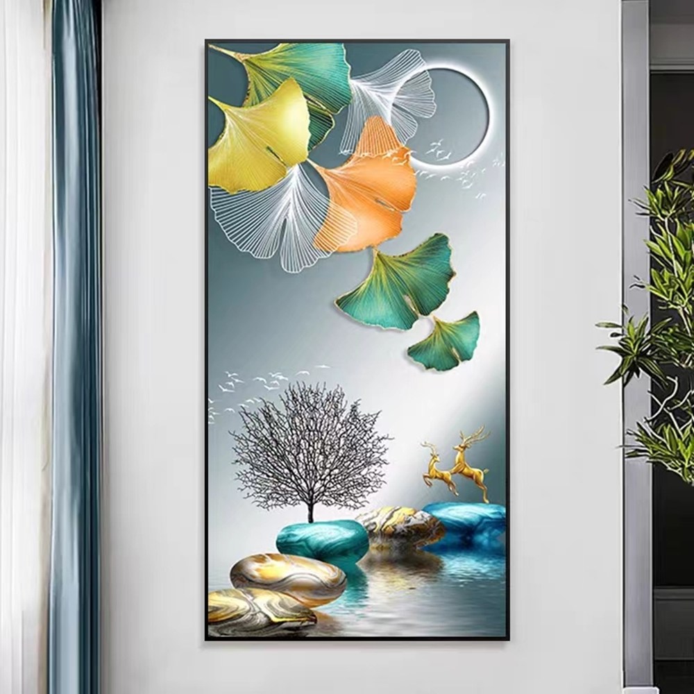 보석십자수 은행잎 황금 사슴 달 나무 추상화 AB 비즈 구슬 십자수 초대형 특대형 도안 29,900원