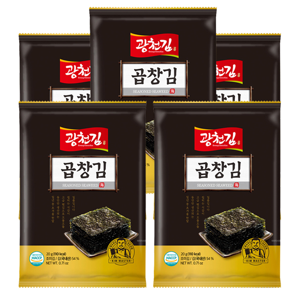 [광천김] 곱창김 조미 전장김 20g 10봉, 10개 24,800원