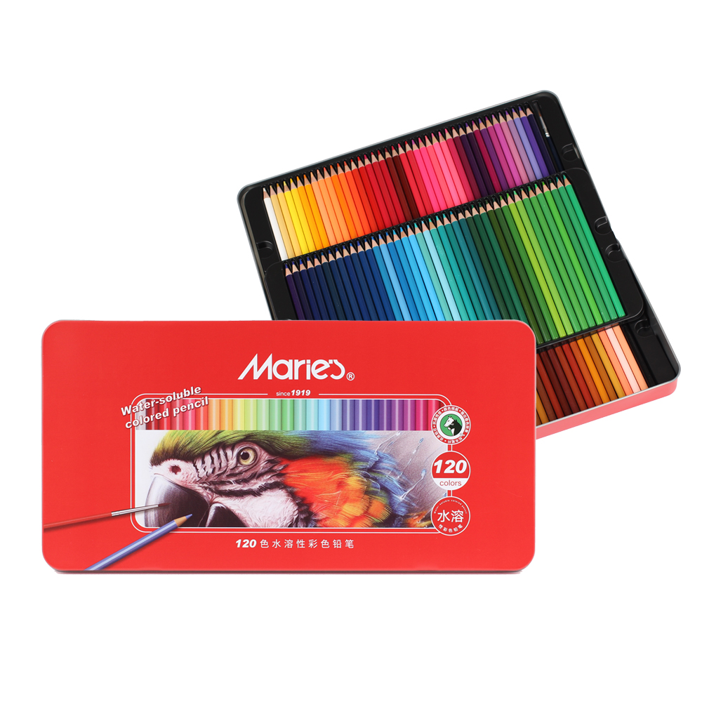 마리에스 시나아트 아쿠아 수채 색연필 틴케이스 세트 H-SD003-W 25,280원