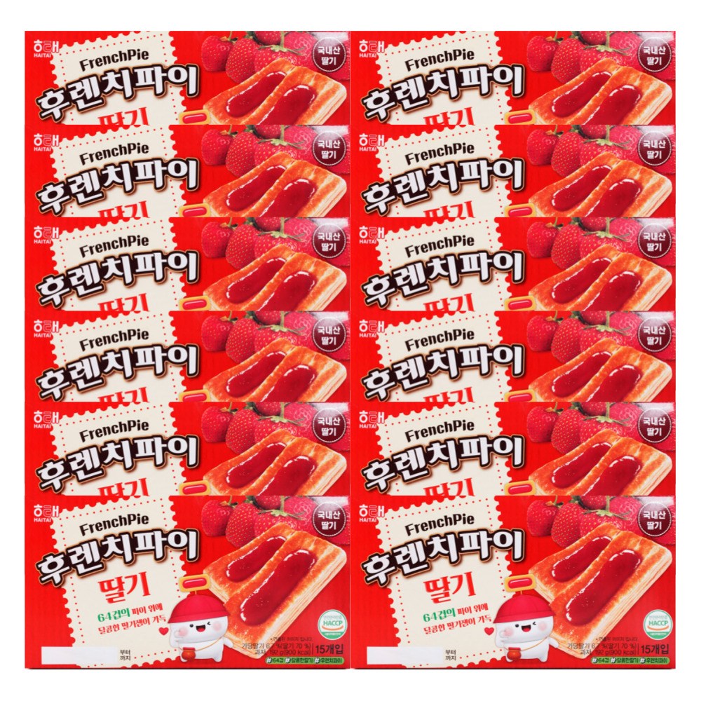 해태제과 후렌치파이 딸기 34,000원