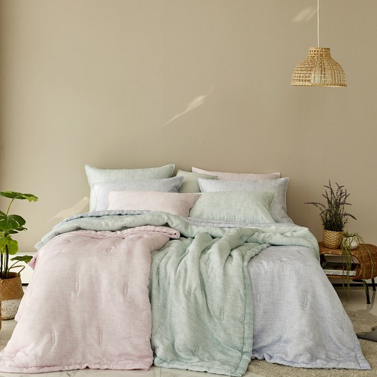 [포그나미] 슬러쉬 풍기인견 피그먼트워싱 여름이불세트Q+패드 144,900원