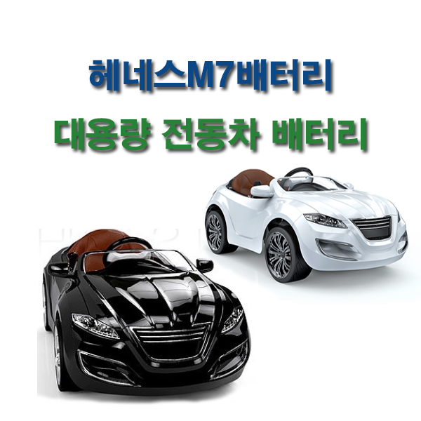 헤네스 m7 대용량전동차배터리 12v12ah/고속충전기 15a2a 44,140원