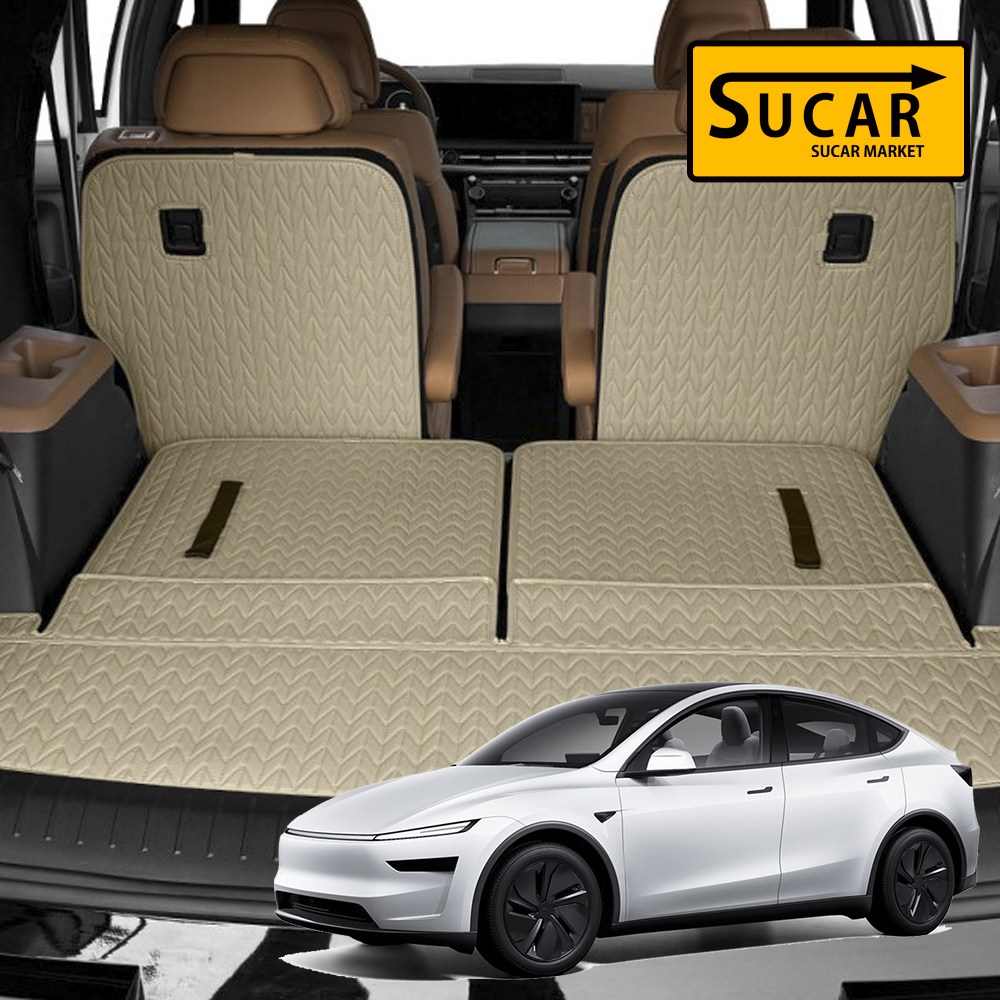 더블유엠카 테슬라 모델Y 주니퍼 리노 가죽 트렁크매트 차박 자동차 등받이 용품 79,800원