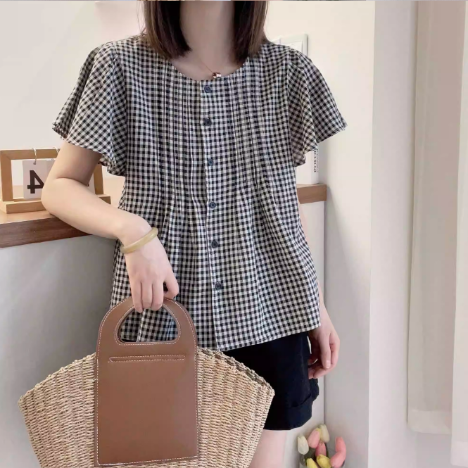 루스리더 여성 반팔 패션 루즈핏 셔츠 M743 14,000원