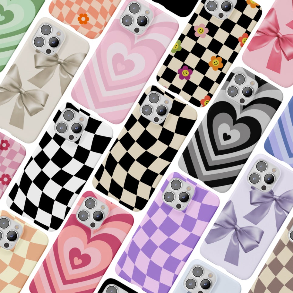 체커보드 하트빔 리본 케이스 AT-M130 시나모롤폰 포켓몬폰2 잼폰2 마이브키즈폰 11,000원