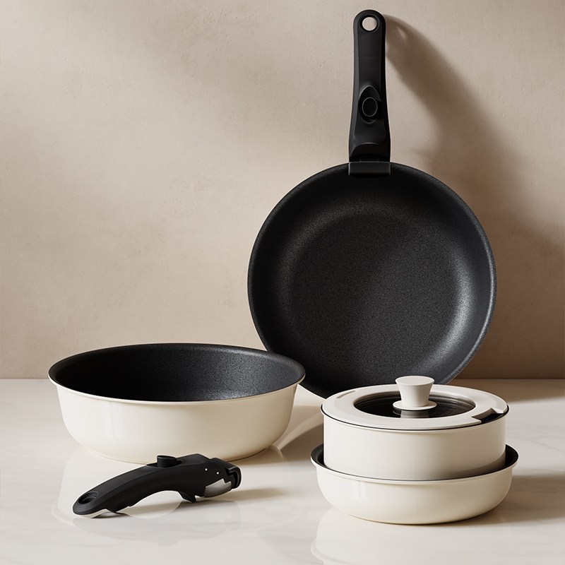 OYEAH 5종 세트다기능 탈착식 손잡이 냄비 세트, 흰색 5종세트 1개, 5종세트, 1개 47,900원