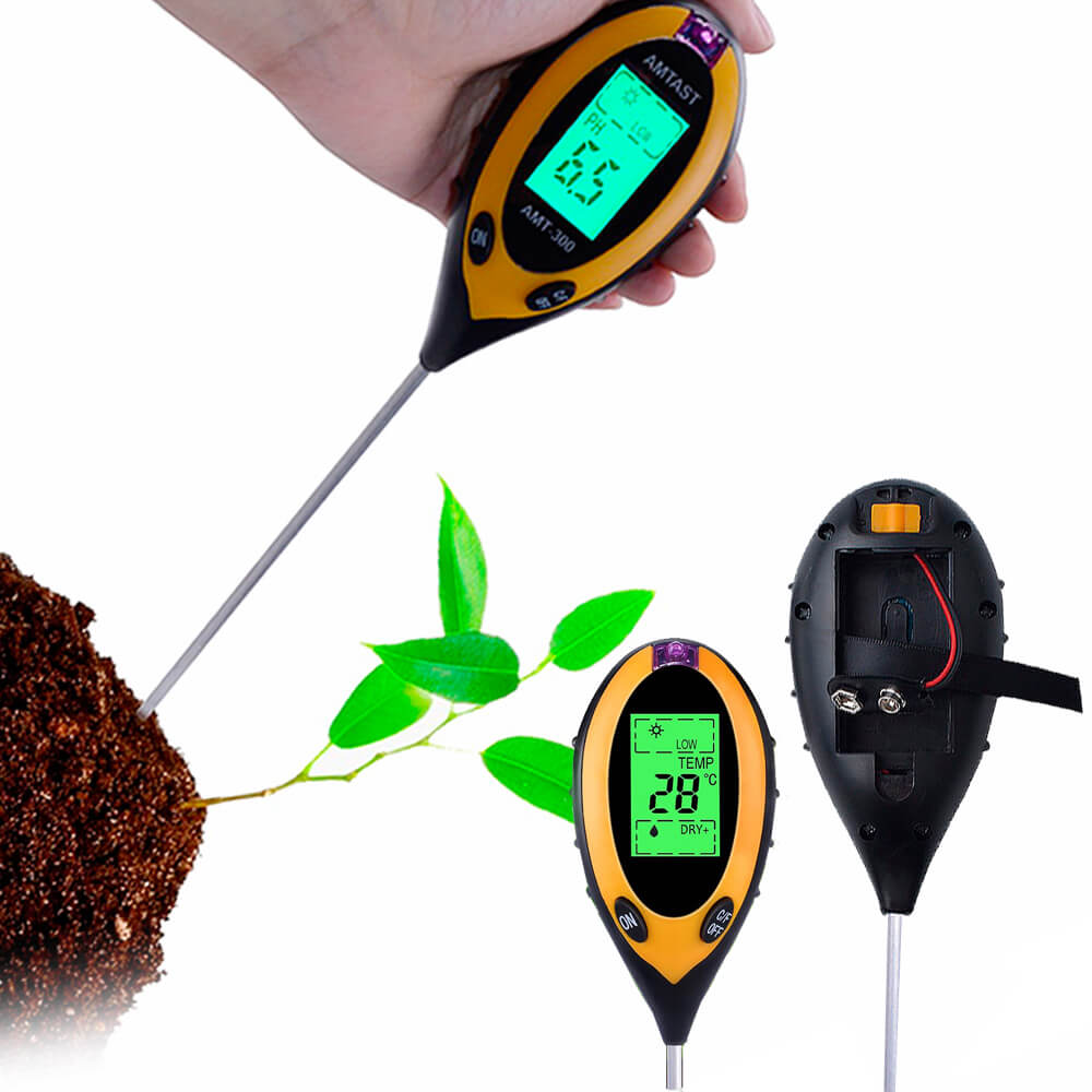 랩앤툴스 4 in 1 산도 조도 수분 토양 측정기 10,900원