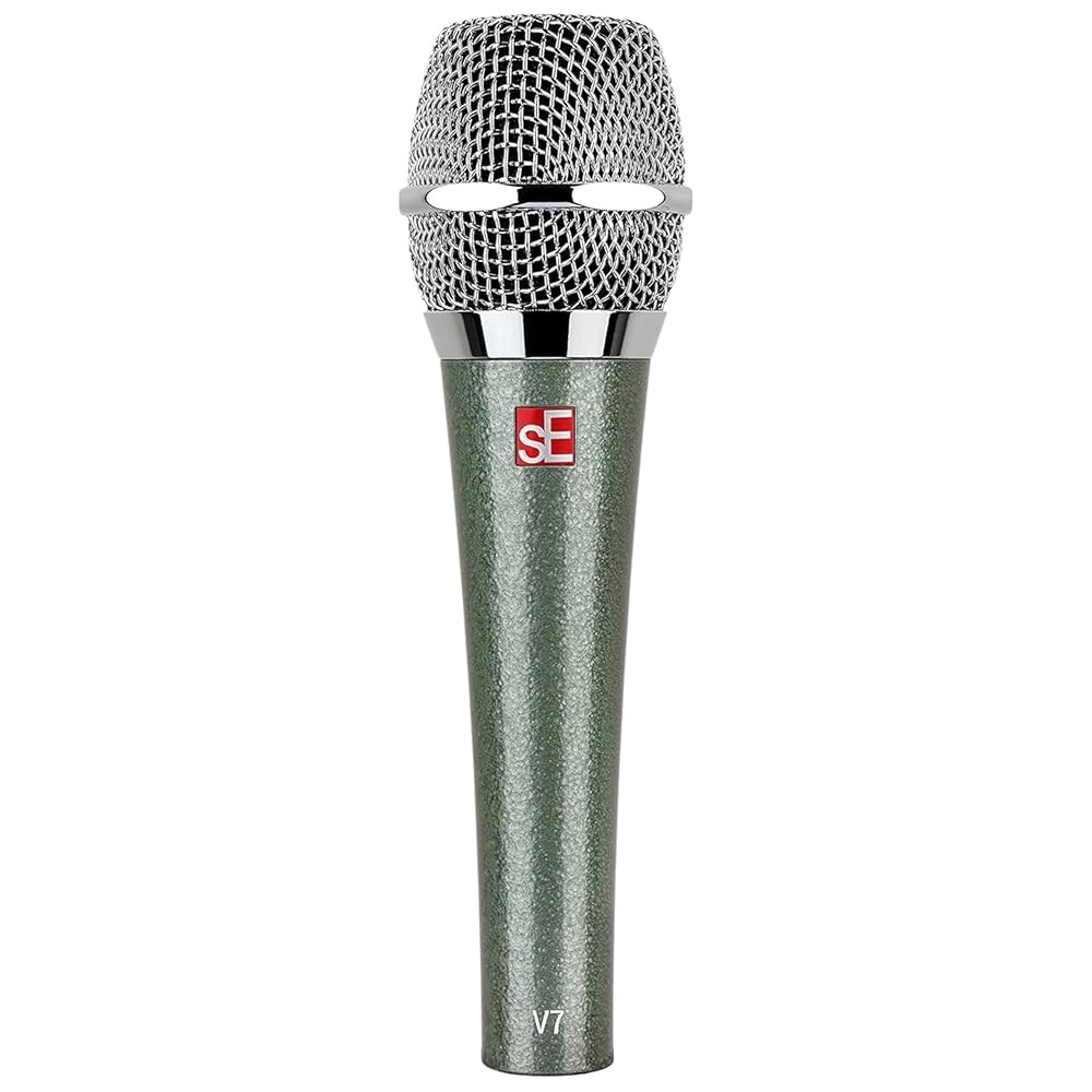 노래, 음성 및 스튜디오 녹음을 위한 SE Electronics V7 다이내믹 마이크 - 슈퍼카디오이드 알루미늄 보이스 코일이 장착된 XLR 휴대용 전문가용 Chrome 243,400원