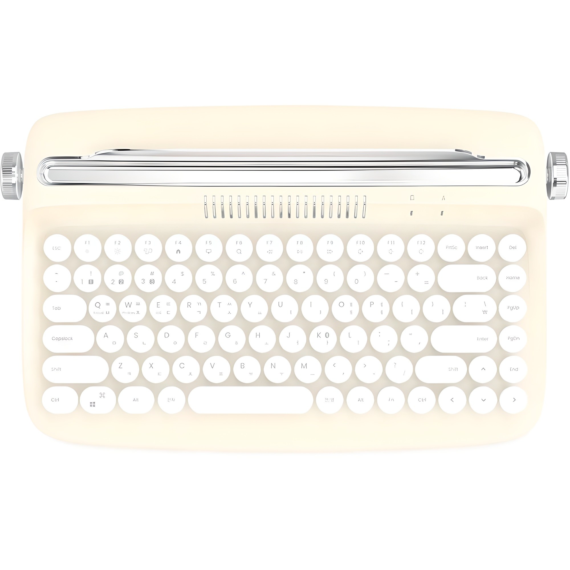 엑토 레트로 미니 블루투스 멀티페어링 무선 텐키리스 키보드, 아이보리, B303 34,040원