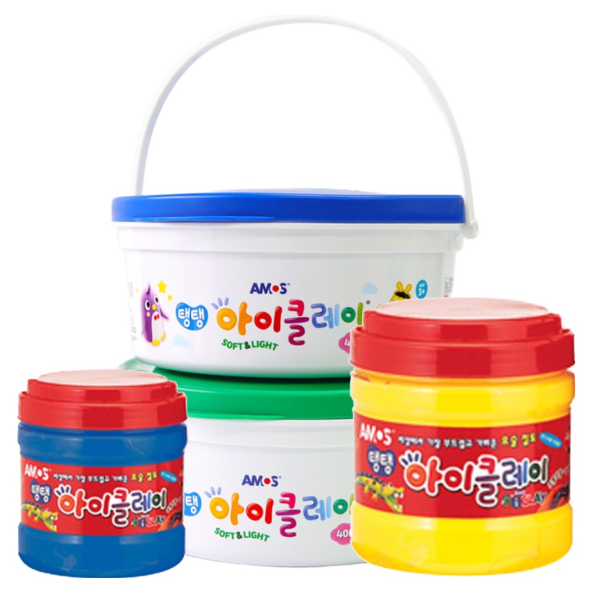 아모스 아이클레이 대용량 리필 400g 10색 1세트, 혼합 색상, 4kg, 1세트 165,000원