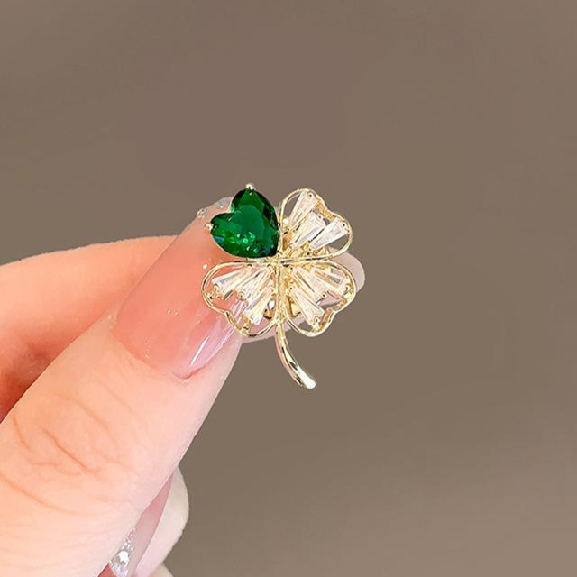 NXNA 925도금14K 에메랄드럭키프리미엄브로치여 CZW-XZ005 43,500원