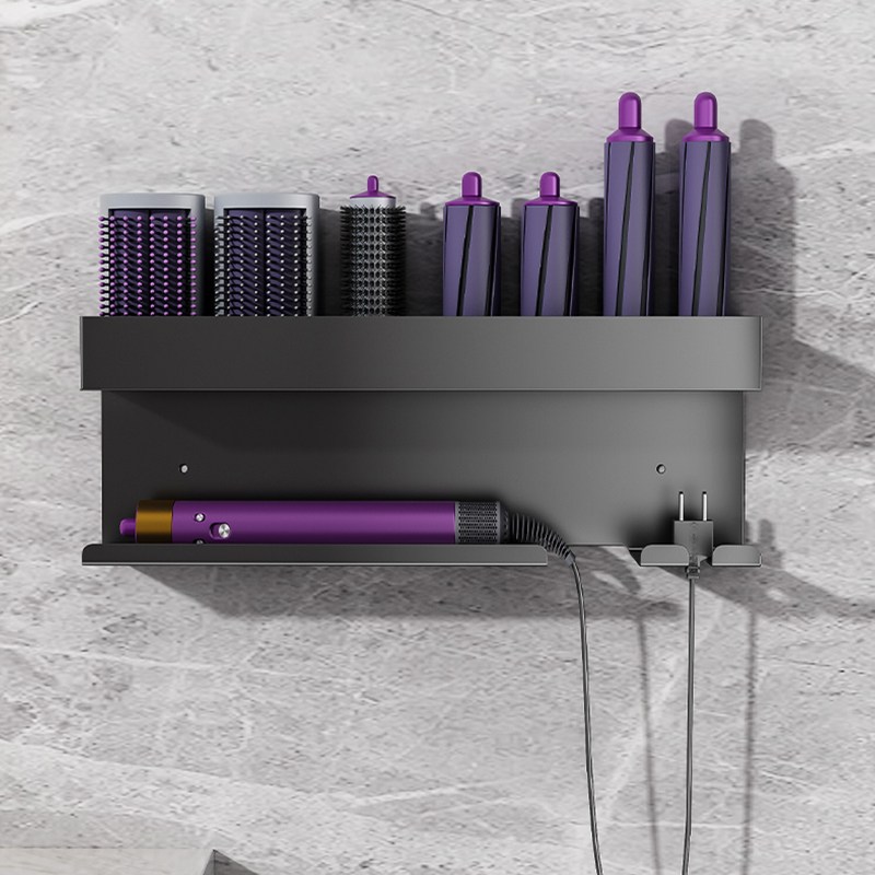 samseven 다이슨 에어랩 호환 거치대 드라이기 홀더 벽걸이 무타공, 1개, 다크그레이 25,900원