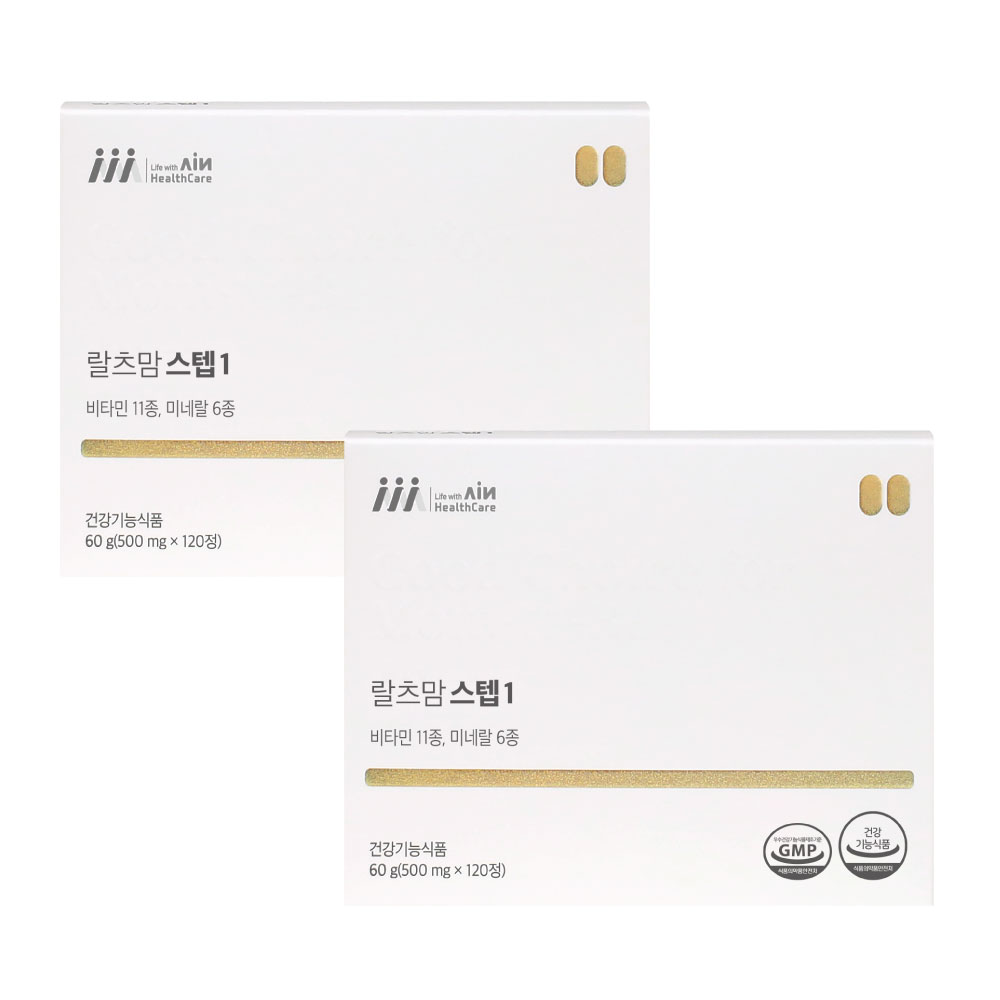 랄츠맘 스텝1 임산부영양제 초기 활성엽산, 2개, 120정 91,200원