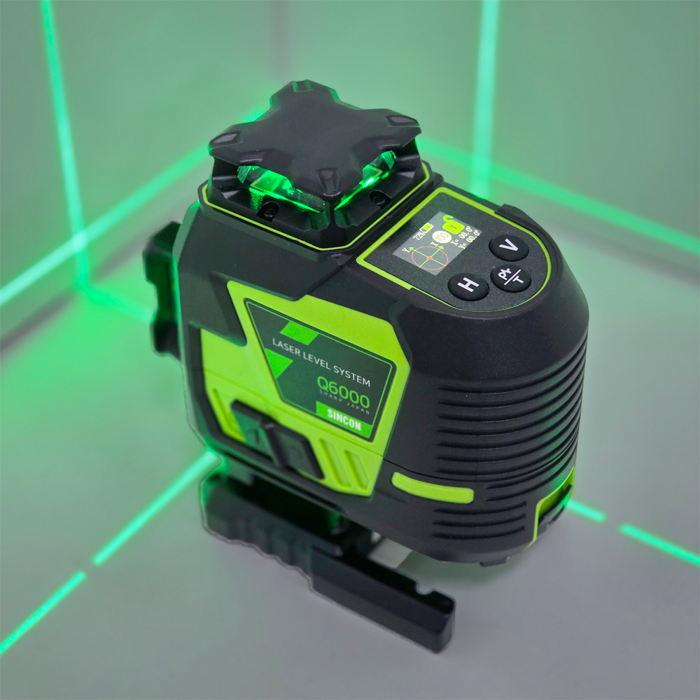 신콘 레이저레벨기 4D 그린빔 LCD 10배밝기 Q6000 [P5000II동일사양] 209,000원