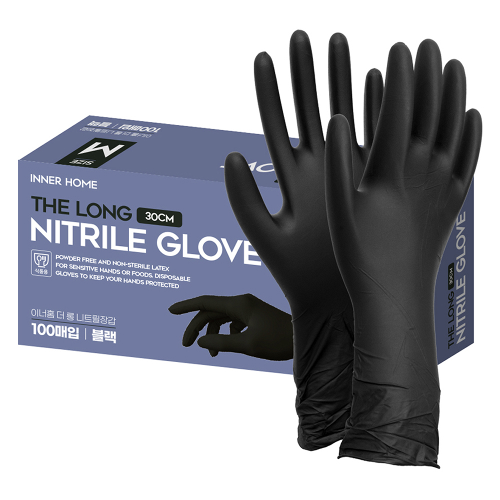 이너홈 더롱 니트릴장갑 30cm 100p 11,300원
