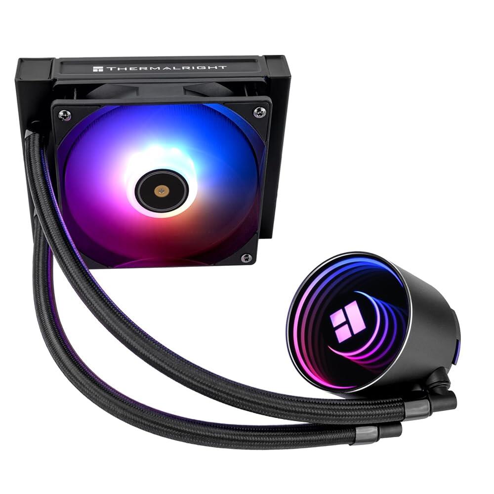 THERMAL 써멀right Frozen Notte 120 ARGB 블랙 액체 CPU 쿨러, 120mm PWM 팬, ARGB최대 2000RPM 속도, AMD/AM4/AM5, 인 82,300원