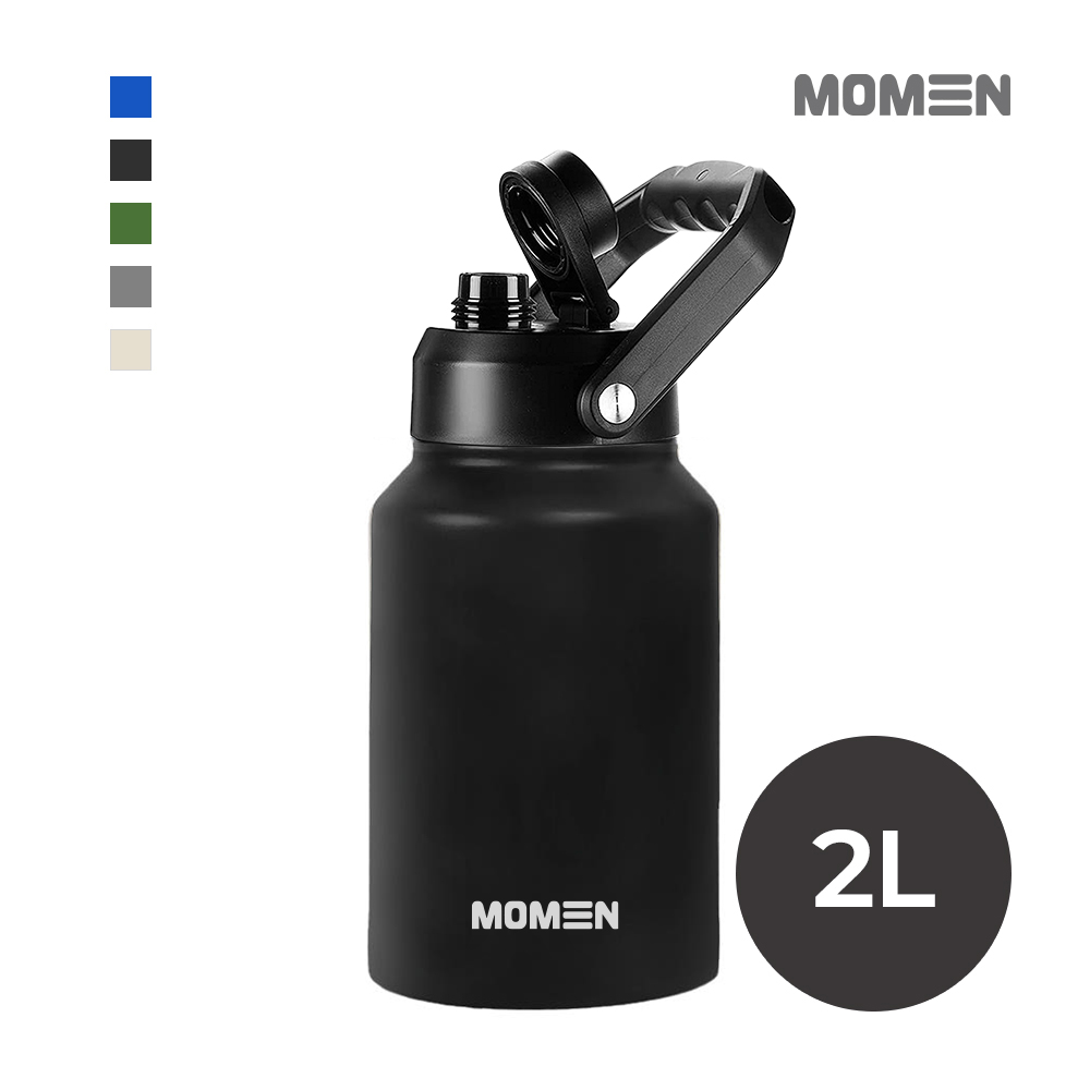모멘 그랜드 워터저그 대용량 텀블러 캠핑물통 수통 아이스팟, 블랙, 1개, 2L 34,400원