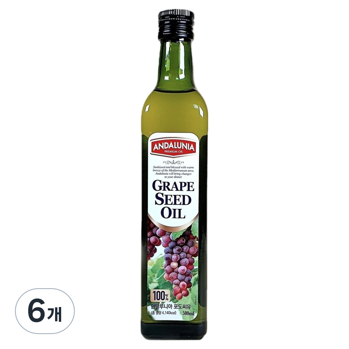 안달루니아 포도씨유, 500ml, 6개 50,400원