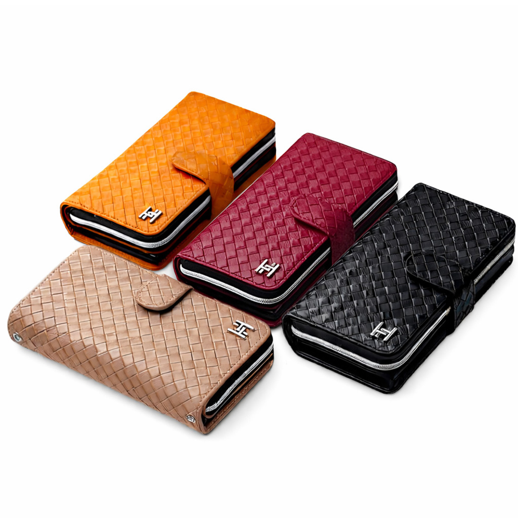 갤럭시 퀀텀3 지퍼 월렛 지갑 케이스 위빙 패턴 가죽 로마 휴대폰 다이어리 26,900원