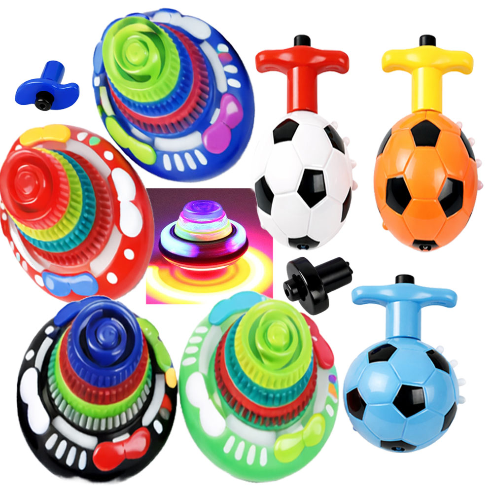 팽이 LED 축구공 팽이 LED UFO 팽이 배틀팽이 뮤직팽이 장난감-색상임의, 1개, 현재가 2,500원