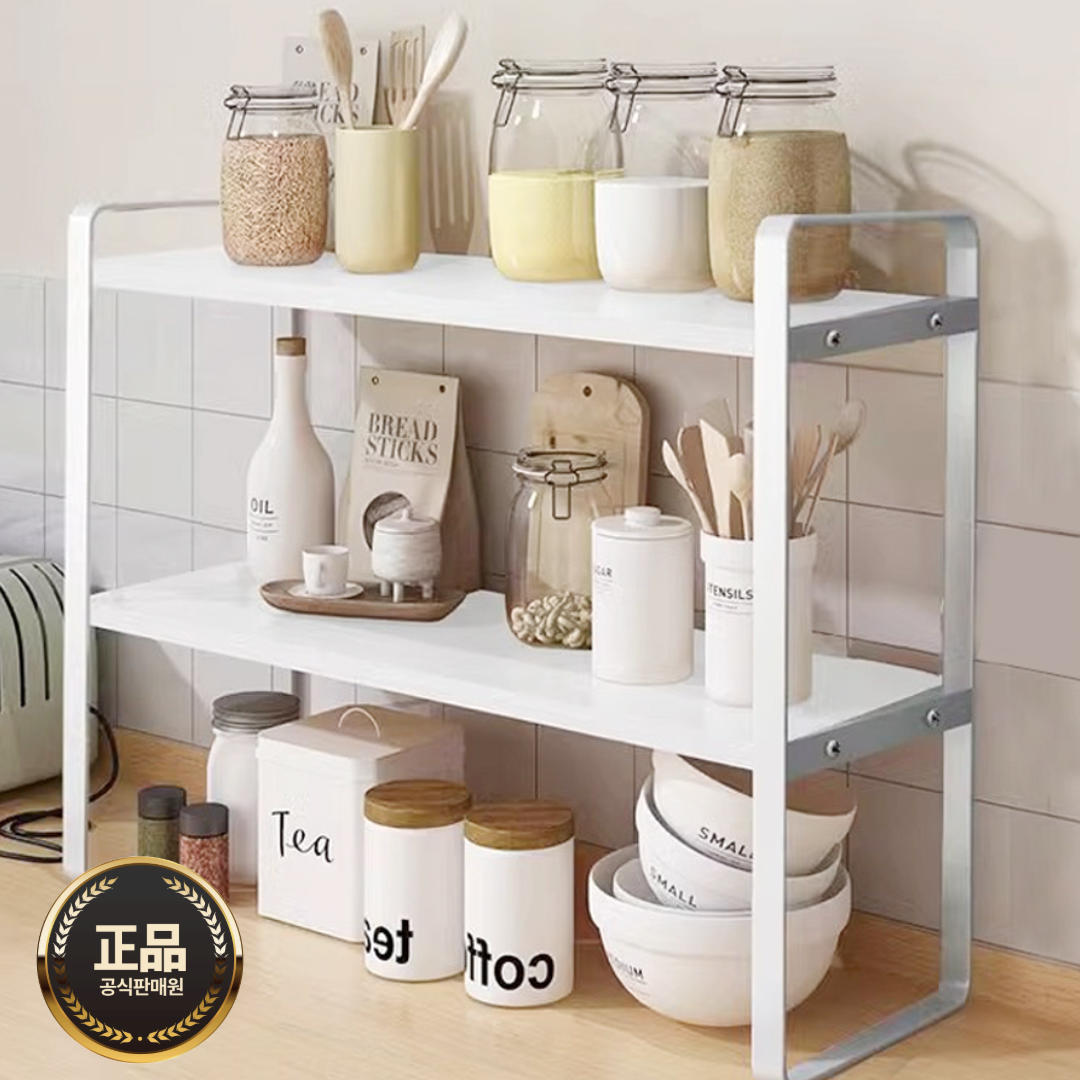 [2단 철제프레임]컴포어 폭좁은 우드재질 다용도 미니 선반, 우드무늬, 1개 19,900원