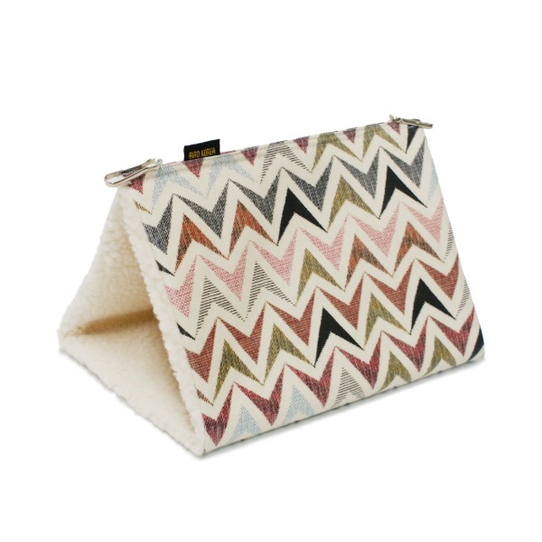 앵무새 용품 빗살무늬 패턴 앵무새 대형 삼각 침대 포치 쉼터 은신처 20,000원