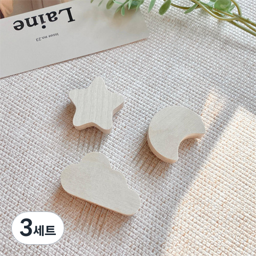 뚜뚜아트 원목 우드 꼭꼬핀 나무 벽걸이 후크 3p 31,740원