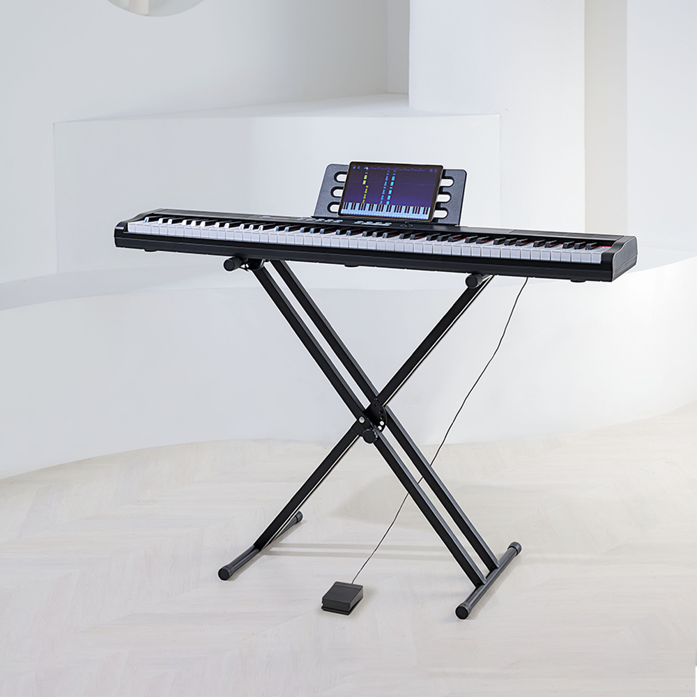 디에스뮤직 해머건반 88건반 전자 디지털 피아노 DS-88026 + 스탠드 + 서스테인 페달 세트 173,630원
