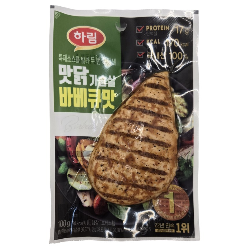 하림 맛닭 가슴살 바베큐 100g 7봉 16,390원